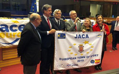 Jaca recibe en Bruselas el título de “Villa Europea del Deporte 2019”