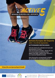 Jaca acoge del 23 al 28 las actividades de la Semana Europea del Deporte.