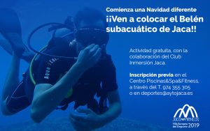 El próximo sábado 21 de diciembre tendrá lugar la colocación del Belén subacuático de Jaca en el Centro de Piscinas SPA&Fitness de Jaca.
