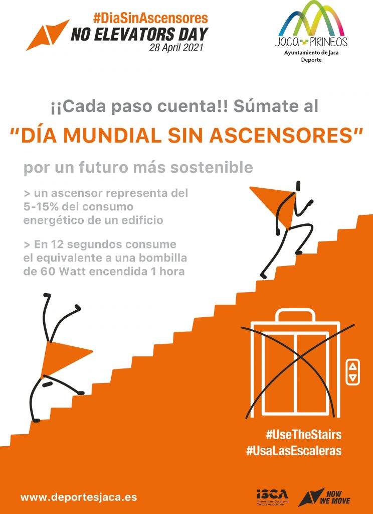 Descargar PDF del cartel: ¡¡Cada paso cuenta!! Súmate al “DÍA MUNDIAL SIN ASCENSORES” por un futuro más sostenible