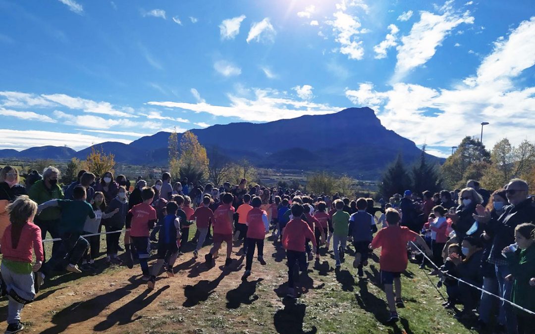 450 escolares participaron en una nueva edición del Cross Escolar de Jaca