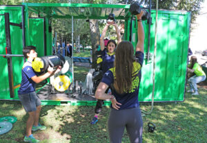 Fitness al aire libre con el CuboFit del Ayuntamiento de Jaca