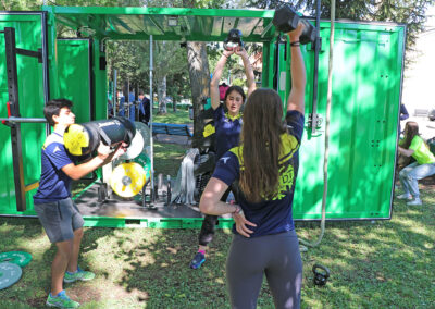 Fitness al aire libre con el CuboFit del Ayuntamiento de Jaca