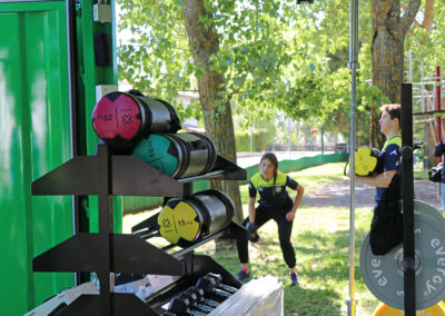 Fitness al aire libre con el CuboFit del Ayuntamiento de Jaca