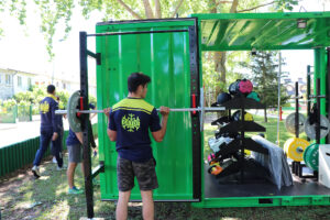 Fitness al aire libre con el CuboFit del Ayuntamiento de Jaca