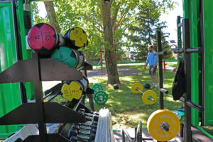 Fitness al aire libre con el CuboFit del Ayuntamiento de Jaca