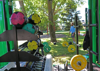 Fitness al aire libre con el CuboFit del Ayuntamiento de Jaca