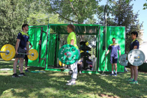 Fitness al aire libre con el CuboFit del Ayuntamiento de Jaca