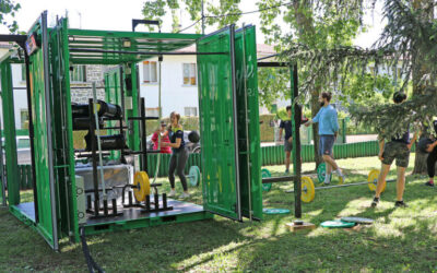 Fitness para todos y al aire libre con el CuboFit del Ayuntamiento de Jaca