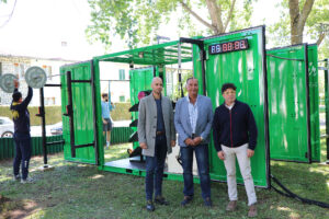 Fitness al aire libre con el CuboFit del Ayuntamiento de Jaca