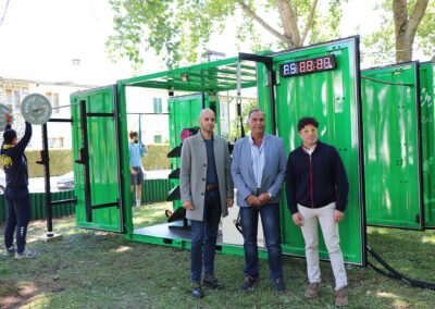 Fitness al aire libre con el CuboFit del Ayuntamiento de Jaca