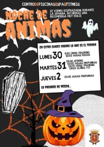 Prepárate para unas misteriosas actividades especiales para los días de ánimas en el Servicio Municipal de Deportes.