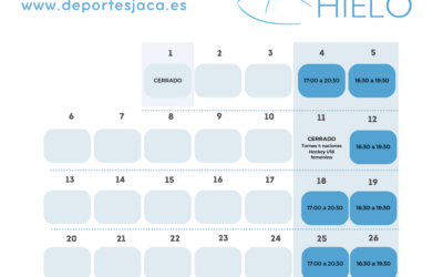 Horario de noviembre del Pabellón de Hielo de Jaca