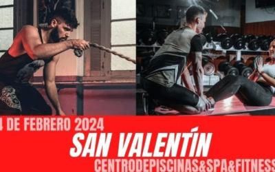 San Valentín deportivo en el Centro de Piscinas + Spa + Fitness
